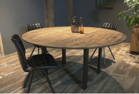 vals pedaal over Eettafel 180 cm | HOUTR